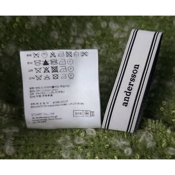 Andersson Bell Milton22 Heavy Wool Cardigan Size L Green NWT - Picture 14 of 16